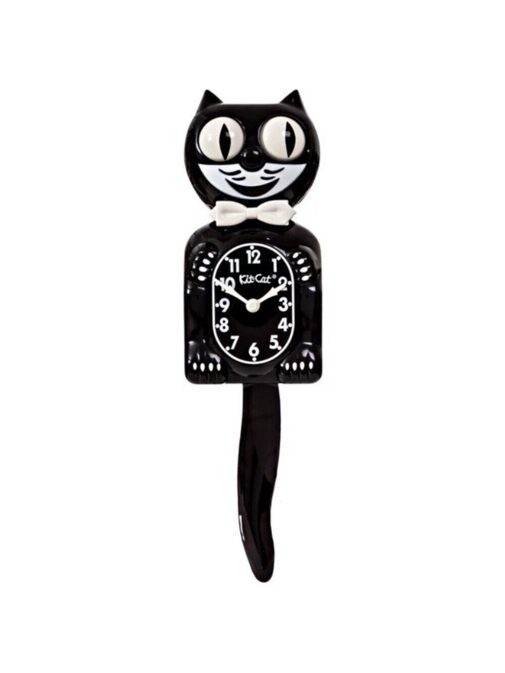 Original Full Sized Black Kit Kat Cat Klock Clock
